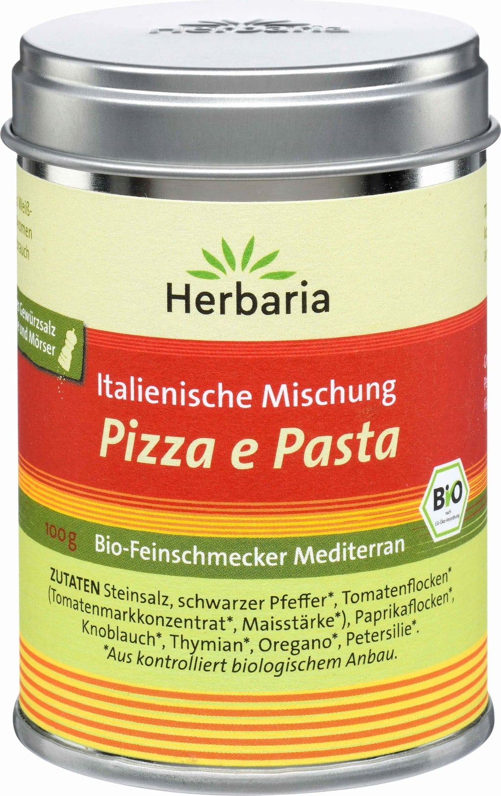 Herbaria Organic Pizza & Pasta Spice - Package, 100g