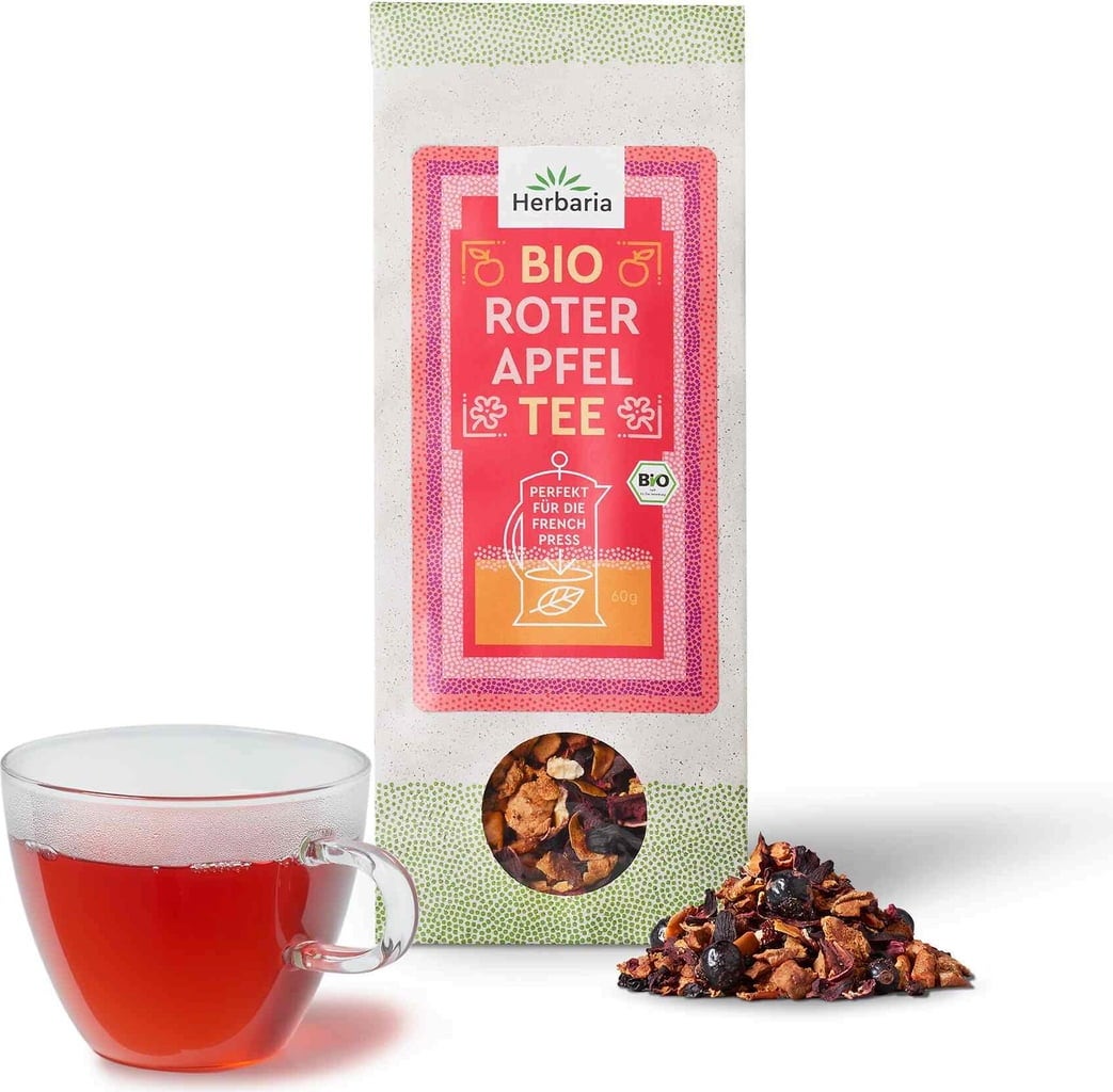 Herbaria Organic French Press Tea - Red Apple