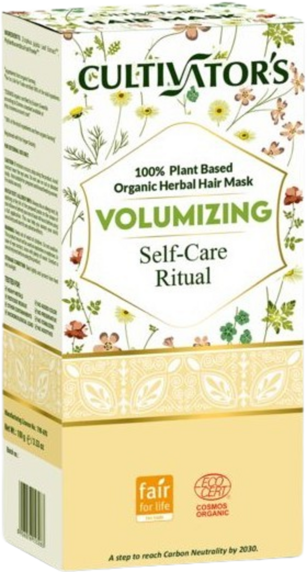 Organic Herbal Hair Mask Powder, Volumizing (100 g)