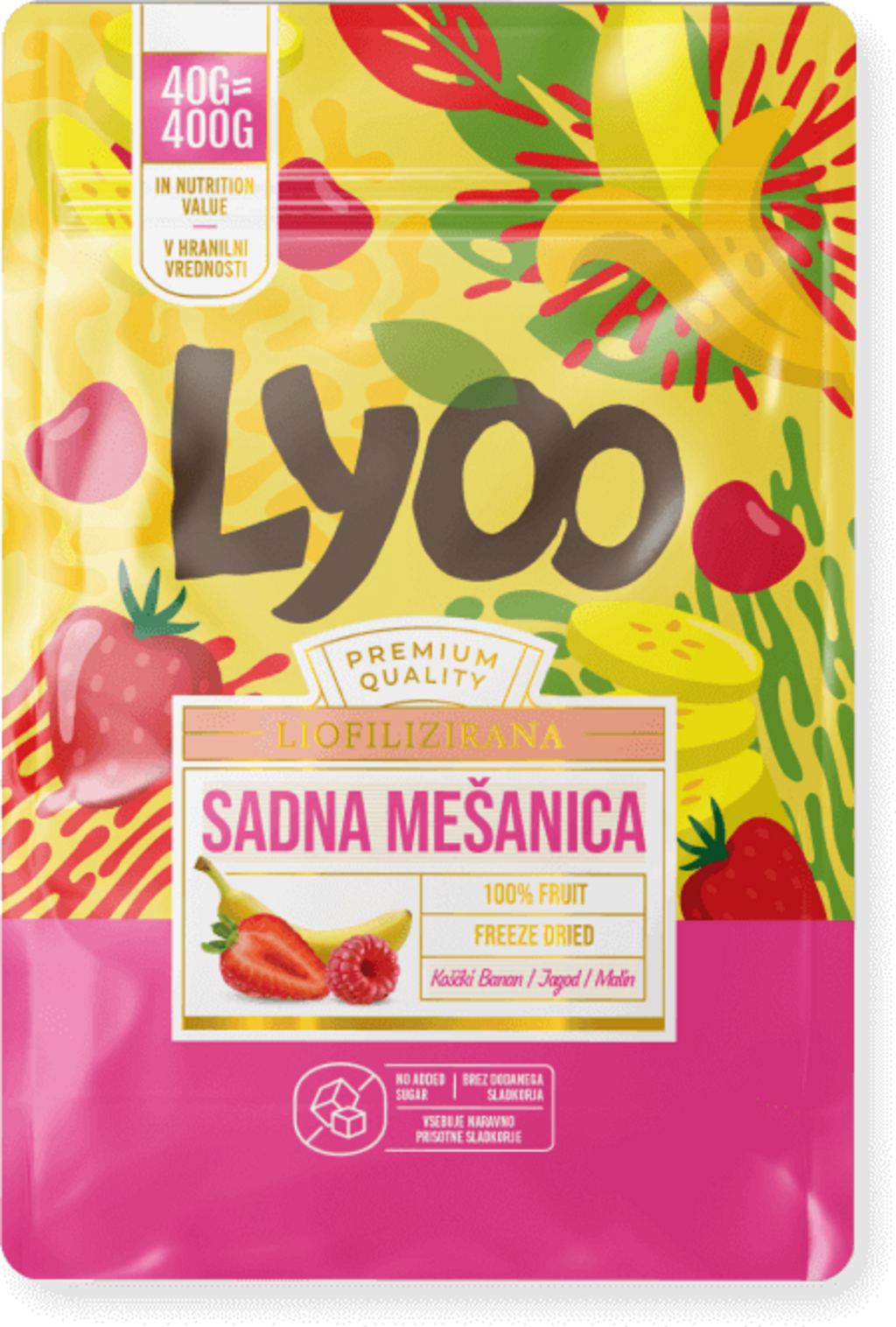 LYOO Mix Banane / Erdbeere / Himbeere