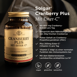 Solgar® Cranberry Plus mit Ester- C® - 60 Kapseln