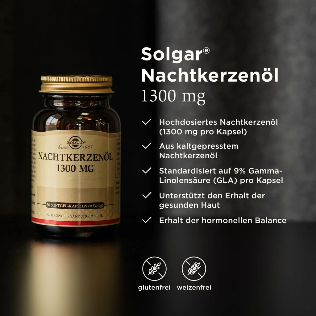 Solgar® Nachtkerzenöl 1300 mg - 30 Softgels