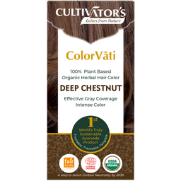 ColorVãti Colorant organique pour cheveux à base de plantes - 16 Deep Chestnut - 100 g