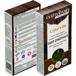 ColorVãti Colorant organique pour cheveux à base de plantes - 16 Deep Chestnut - 100 g