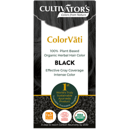 ColorVãti Colorant organique pour cheveux à base de plantes - 17 Black - 100 g