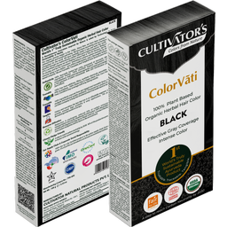 ColorVãti Colorant organique pour cheveux à base de plantes - 17 Black - 100 g