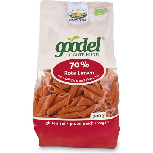 Govinda Organic Red Lentil & Lupine Goodel Penne - 250 g