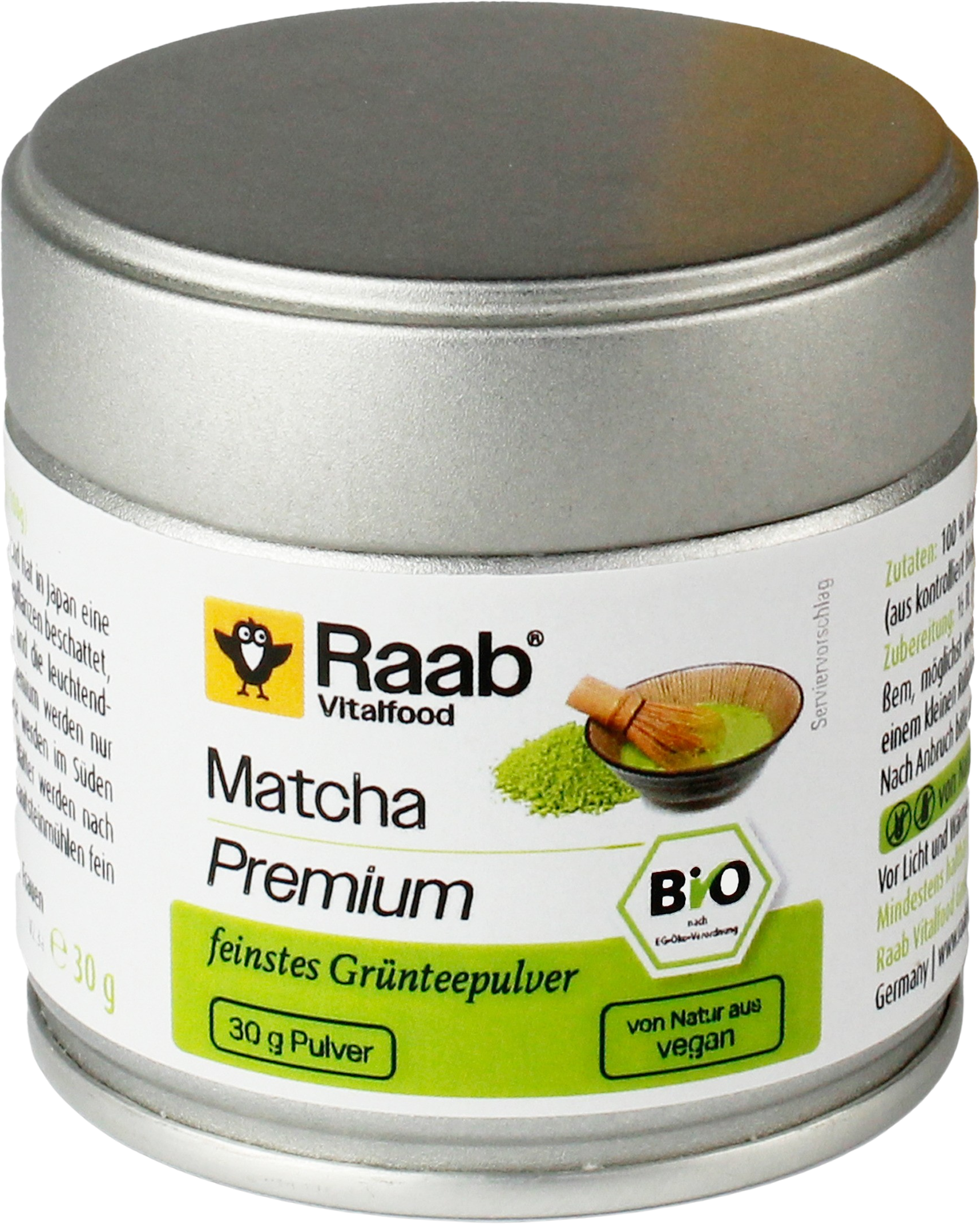 Raab Vitalfood Matcha Premium Bio
