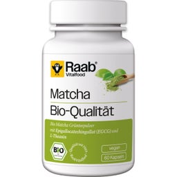 Raab Vitalfood Thé Vert Matcha Bio en Gélules - 60 gélules