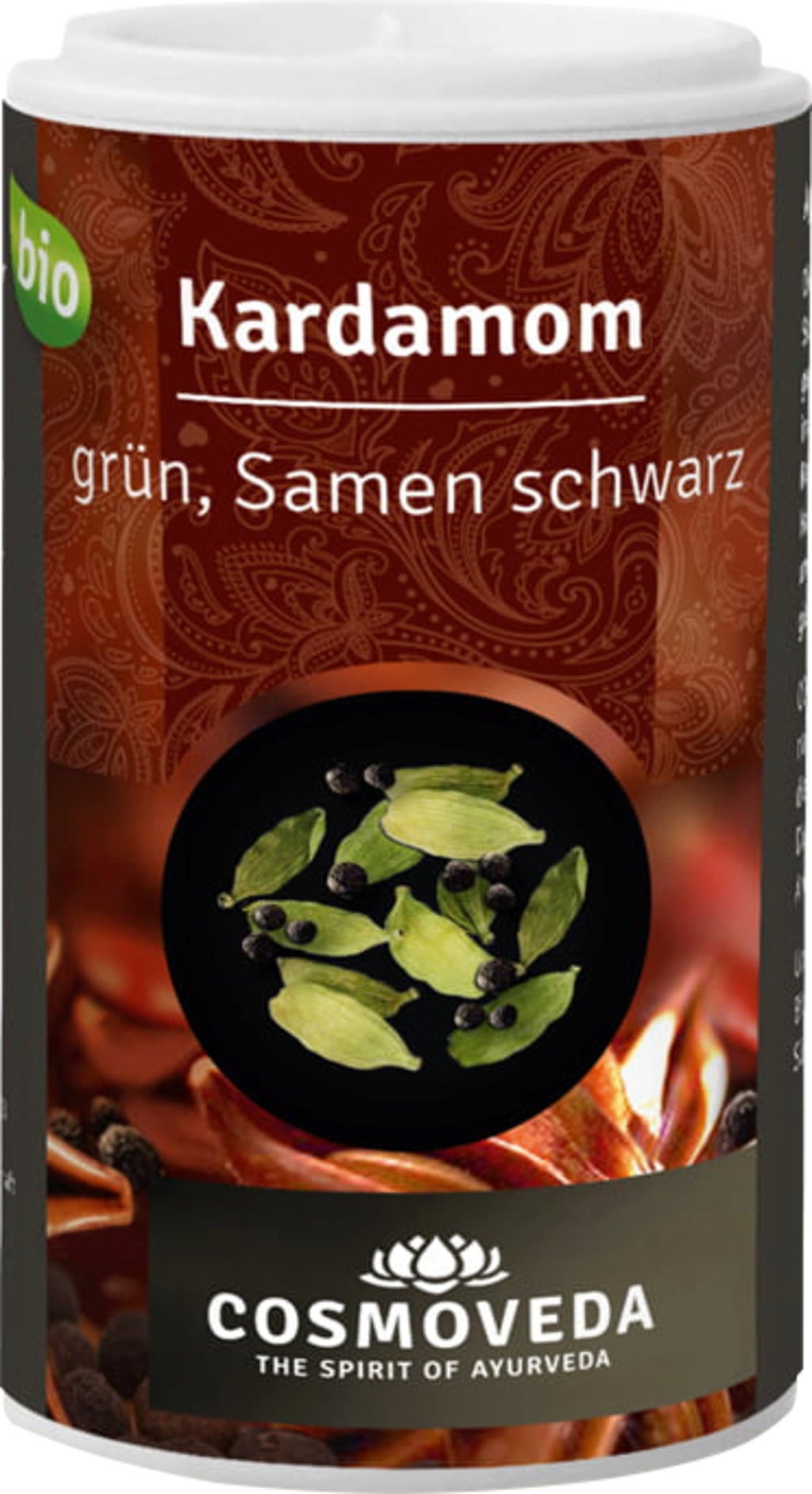 Cosmoveda Kardamom grün, Samen schwarz - Bio - 40 g