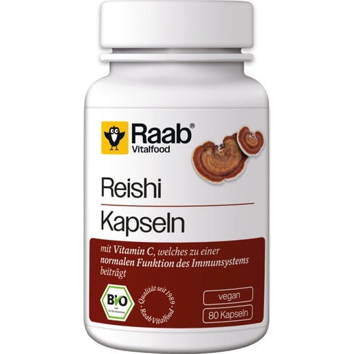 Raab Vitalfood Reishi Kapseln Bio - 80 Kapseln