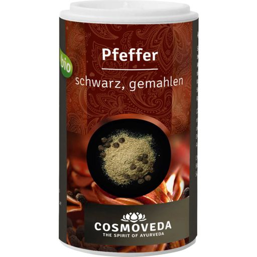 Cosmoveda Organic Black Pepper, finely ground - 35 g