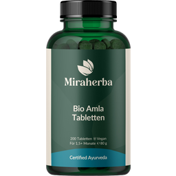 Miraherba Organiczne tabletki Amla - 200 Tabletki