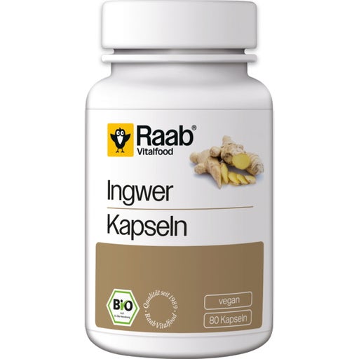 Raab Vitalfood Ingwer Bio - 80 Kapseln