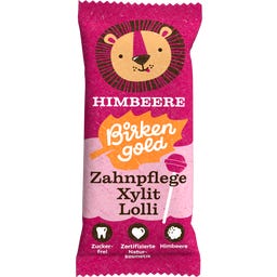 Birkengold Tandvård Xylitol Lolli - Hallon