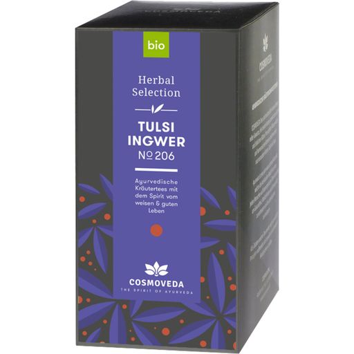 Cosmoveda Organic Tulsi Ginger Tea - 25 Bags