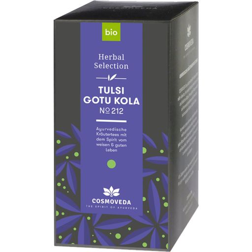 Cosmoveda Organic Tulsi Gotu Kola Tea - 25 Bags