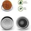Bambaw Rozsdamentes acél palack, 1000 ml - Natural Steel