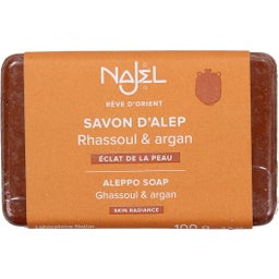 Najel Aleppo-Seife mit Arganöl & Rhassoul - 100 g