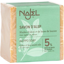 Najel Sapone di Aleppo con 5% Olio di Alloro - 190 g