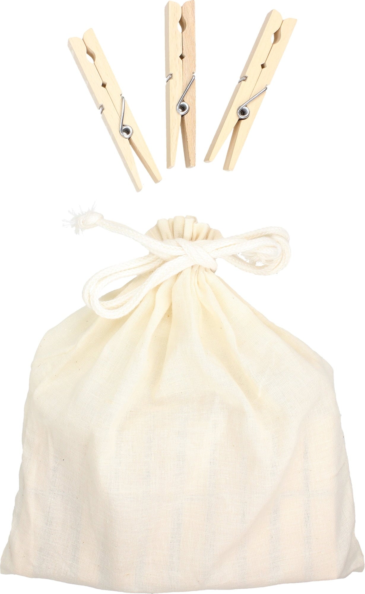Bürstenhaus Redecker Wooden Clothes Pegs with Coil Spring