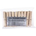 Bürstenhaus Redecker Wooden Clothes Pegs with Coil Spring - 20 pieces - loose