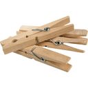 Дървени щипки за пране със спираловидна пружина - 20 бр. насипно