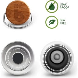 Bambaw Termovka iz nerjavečega jekla, 1000 ml - Natural Steel