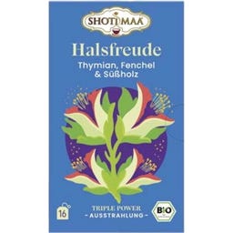 Bio Tee Halsfreude - Thymian, Fenchel & Süßholz - 16 Teebeutel