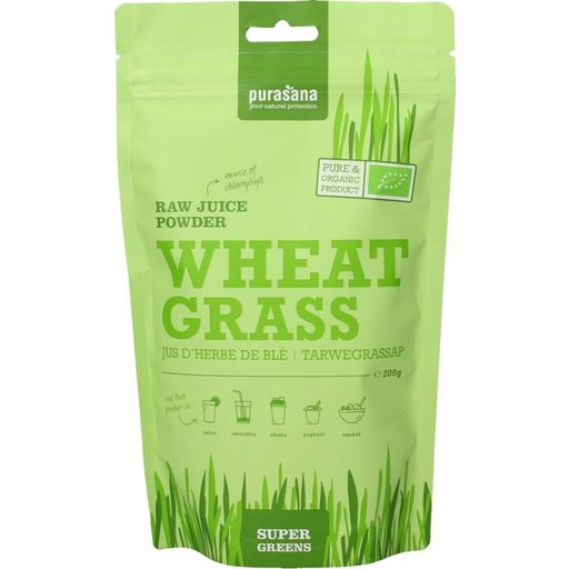 Purasana BIO sok pšenične trave v prahu - 200 g