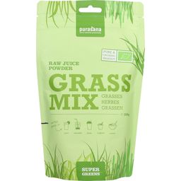 Purasana Proszek do soków Grass Mix Bio - 200 g