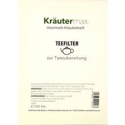 Kräutermax Filtres à Thé - 100 pièces