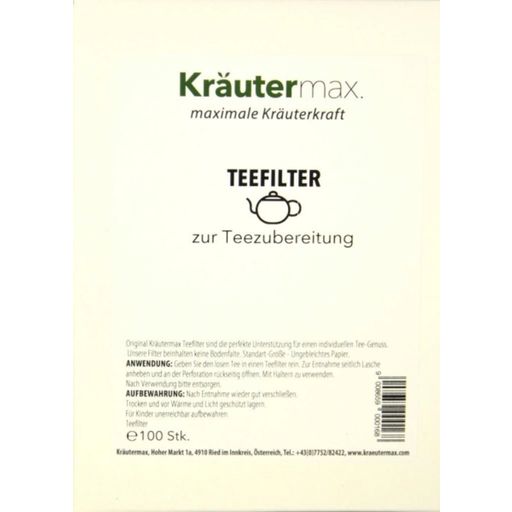 Kräutermax Természetes Teafilter - 100 darab