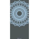 Yoga Mat 5 mm, Blue Aura Dove Marrakesh Printed - 1 Pc