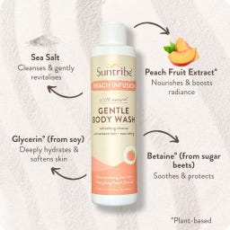 Suntribe Naturkosmetik Gentle Body Wash Peach Infusion - 200 ml