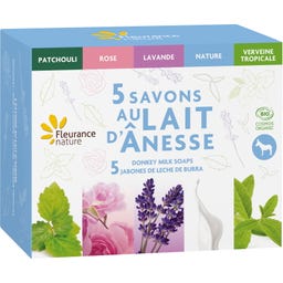 Fleurance nature Set of 5 Donkey Milk Soaps - 500 g