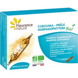 Fleurance nature Kurkuma-hudičev krempelj-preslica, bio - 10 amp