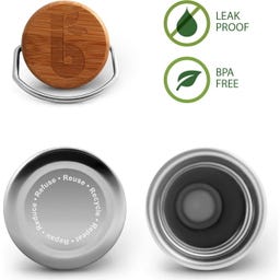 Bambaw Бутилка от неръждаема стомана 1000 ml - Natural Steel