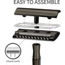 Bambaw Safety Razor with Stand - Black 