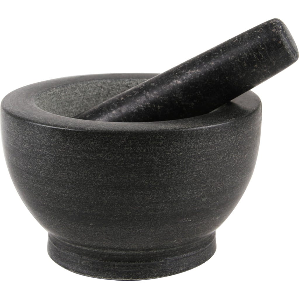 Mortier Et Pilon En Pierre - Design Lune Et Étoile - Pour Épices, Herbes Et Pâtes
