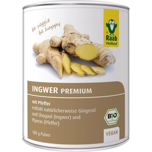 Raab Vitalfood GmbH Organic Ginger Premium with Pepper - 100 g