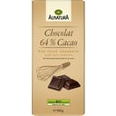 Alnatura Organic 64% Dark Chocolate for Desserts - 150 g