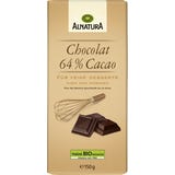 Bio Chocolat 64%, Zartbitterschokolade f&uuml;r Desserts