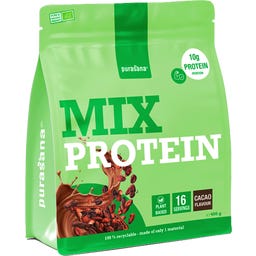 Organic Vegan Protein Mix 55% with Peas, Sunflower Seeds & Hemp - Cocoa