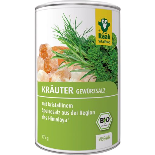 Raab Vitalfood GmbH Organic Herbal Seasoning Salt - Herbal Salt 175g Shaker