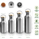 Bambaw Thermosflasche aus Edelstahl 1000 ml - Jet Black