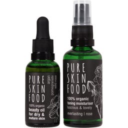 Organic Skincare Set For Dry & Mature Skin - 1 компл.