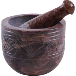 Bitto LEAF Soapstone Mortar - 1 pc