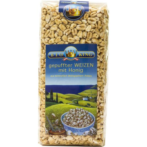 BioKing Organic Wheat Pops with Honey - 200 g
