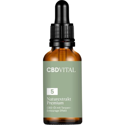 CBD-VITAL Organic CBD Natural Extract Premium 5% - 30 ml
